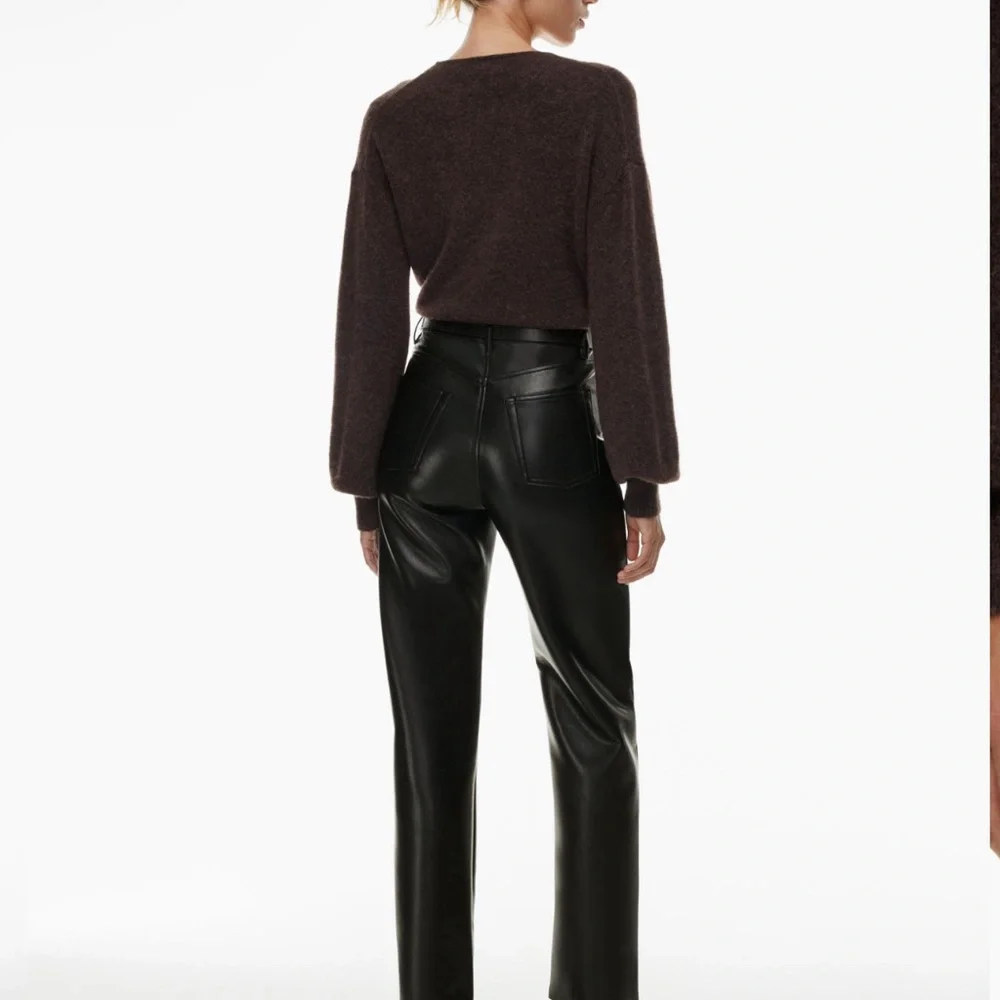 Wilfred The Melina Pant Leather Black Size 8 - Picture 5 of 5
